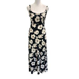 Vintage Y2K Romantic Floral Maxi Dress Sleeveless size Medium De Rotchild